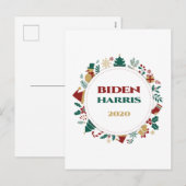 Biden/Harris 2020 feestelijke kerst Feestdagenkaart (Voorkant / Achterkant)