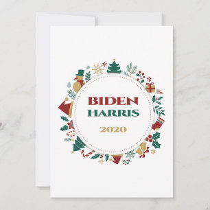 Biden/Harris 2020 feestelijke kerst Feestdagenkaart
