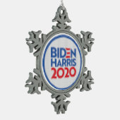 Biden Harris 2020 Gebreide feestdag Tin Sneeuwvlok Ornament (Links)