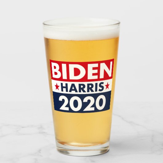 BIDEN HARRIS 2020 GLAS (Voorkant gevuld)