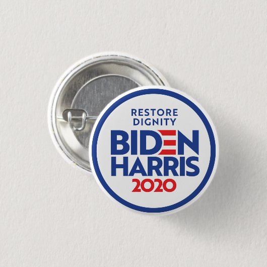 BIDEN HARRIS 2020: Herstelwaardigheid Ronde Button 3,2 Cm (Voorkant /achterkant)