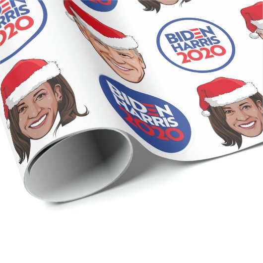 Biden Harris 2020 Holiday Cadeaupapier (Rol Hoek)