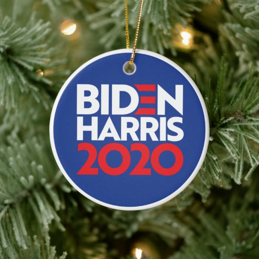 Biden Harris 2020 Holiday Keramisch Ornament (Boom)