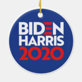 Biden Harris 2020 Holiday Keramisch Ornament (Achterkant)
