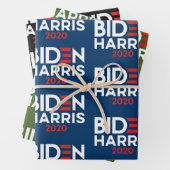 Biden Harris 2020 - Joe en Kamala Bold Inpakpapier Vel (In situ)