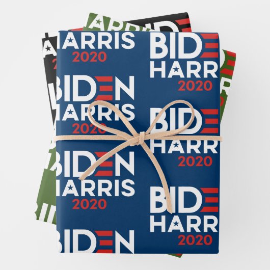 Biden Harris 2020 - Joe en Kamala Bold Inpakpapier Vel (In situ)