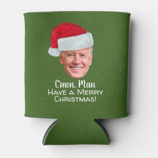 Biden Harris 2020 - Joe Santa Hat - C'mon Man Blikjeskoeler (Voorkant)