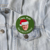 Biden Harris 2020 - Joe Santa Hat - C'mon Man Ronde Button 7,6 Cm (In situ)