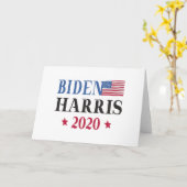 Biden Harris 2020 Kaart (Gele Bloem)