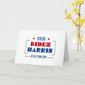 Biden Harris 2020 Kaart (Gele Bloem)