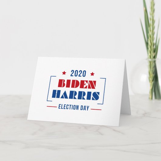 Biden Harris 2020 Kaart (Voorkant)