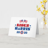 Biden Harris 2020 Kaart (Gele Bloem)