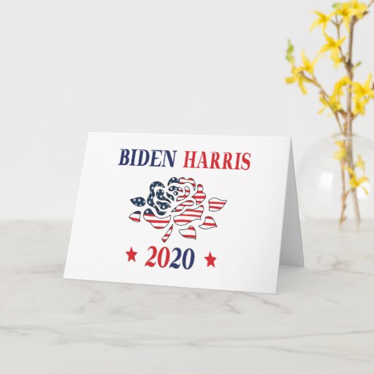 Biden Harris 2020 Kaart (Gele Bloem)