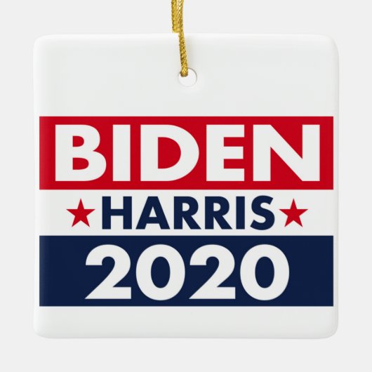 BIDEN HARRIS 2020 KERAMISCH ORNAMENT (Voorkant)