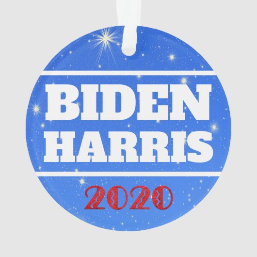 Biden Harris 2020 Kerstmis Ornament (achterkant)