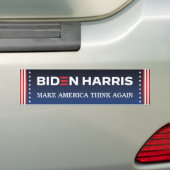 Biden Harris 2020 laat Amerika weer nadenken Bumpersticker (Op auto)