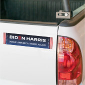 Biden Harris 2020 laat Amerika weer nadenken Bumpersticker (Op Truck)