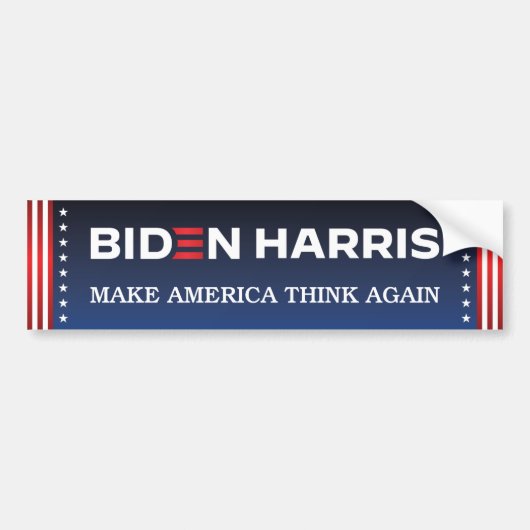 Biden Harris 2020 laat Amerika weer nadenken Bumpersticker (Voorkant)