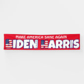Biden Harris 2020 MAKE AMERICA SANE WEER Spandoek (Horizontaal)