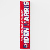Biden Harris 2020 MAKE AMERICA SANE WEER Spandoek (Verticaal)