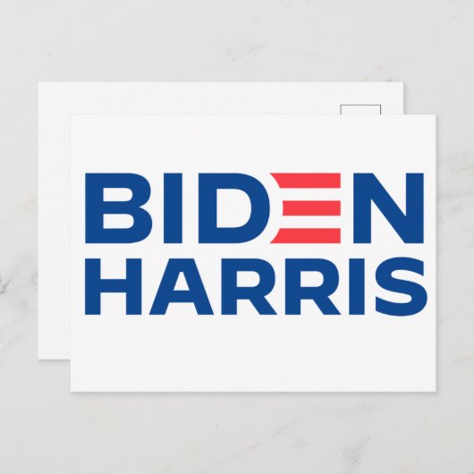 Biden Harris 2020 President Briefkaart (Voorkant / Achterkant)