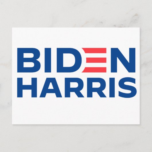 Biden Harris 2020 President Briefkaart (Voorkant)