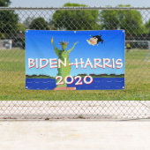 Biden Harris 2020 Presidentiële Stemstorttroep Spandoek (Insitu)
