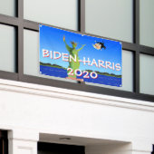 Biden Harris 2020 Presidentiële Stemstorttroep Spandoek (Buitenkant Gebouw)