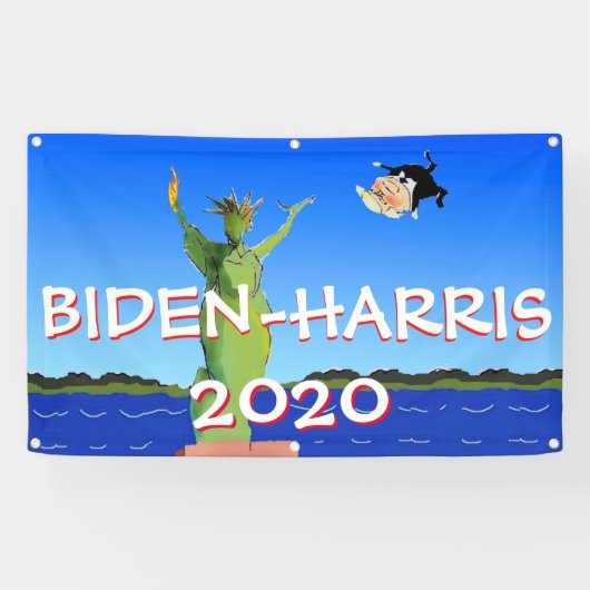 Biden Harris 2020 Presidentiële Stemstorttroep Spandoek (Horizontaal)