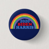Biden Harris 2020 Rainbow-Button Ronde Button 3,2 Cm (Voorkant)