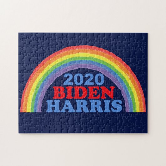 Biden Harris 2020 Regenboog Legpuzzel (Horizontaal)