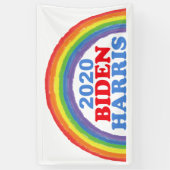 Biden Harris 2020 Regenboog Spandoek (Verticaal)