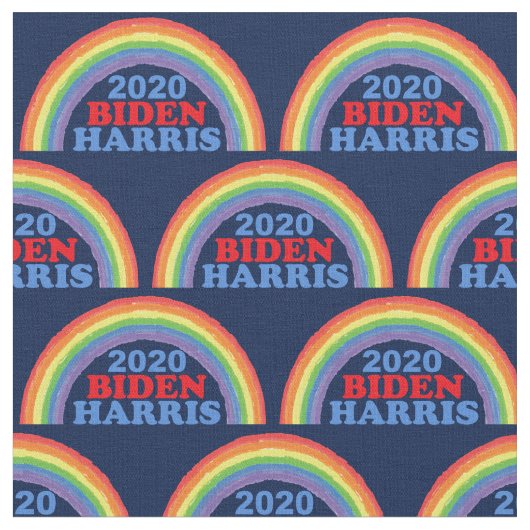Biden Harris 2020 Regenboog Stof (Close Up)