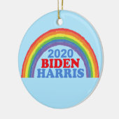 Biden Harris 2020 Regenboogkerst Keramisch Ornament (Links)