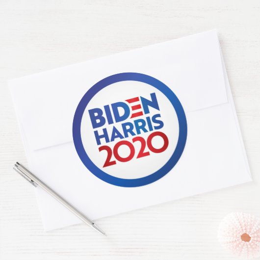 Biden Harris 2020 Ronde Sticker (Envelop)