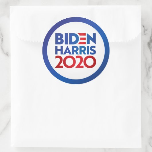 Biden Harris 2020 Ronde Sticker (Tas)
