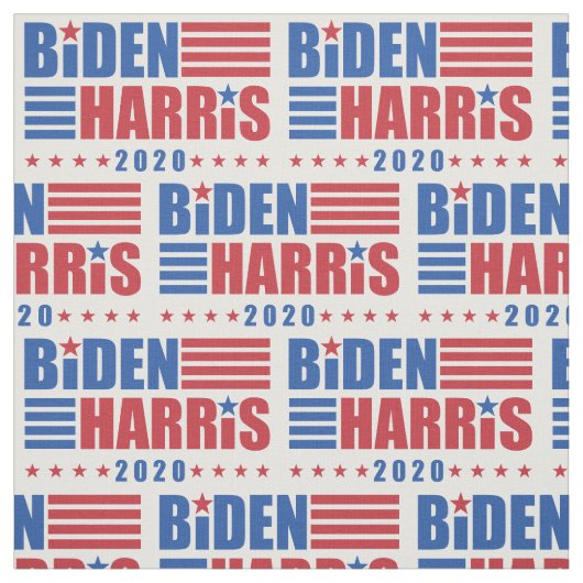 Biden/Harris 2020 Stars Stripes Pattern Stof (Swatch)