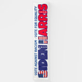 Biden Harris 2020 Stemmen tegen Racisme Banner (Verticaal)