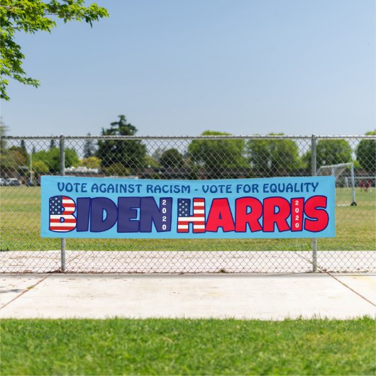 Biden Harris 2020 Stemmen tegen Racisme Banner (Insitu)