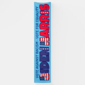 Biden Harris 2020 Stemmen tegen Racisme Banner (Verticaal)