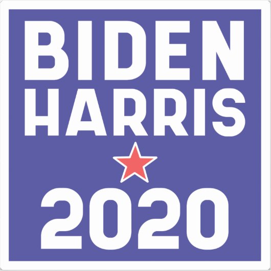 Biden Harris 2020 Sticker (Voorkant)