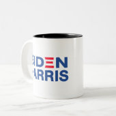 Biden-Harris 2020 Tweekleurige Koffiemok (Voorkant links)