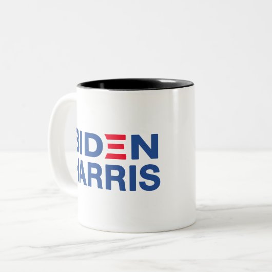Biden-Harris 2020 Tweekleurige Koffiemok (Voorkant links)