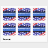 BIDEN HARRIS 2020 USA Flag Campaign Stickers (Vel)