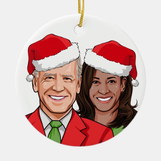 Biden Harris 2020 Vakkeramisch sieraad Keramisch Ornament (Voorkant)