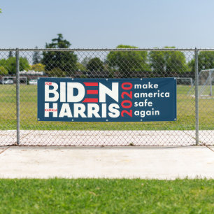 Biden Harris 2020 Verkiezingscampagne indoor outdo Spandoek