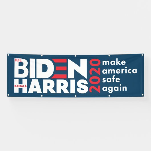 Biden Harris 2020 Verkiezingscampagne indoor outdo Spandoek (Horizontaal)