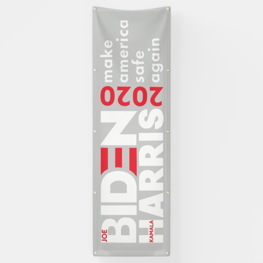 Biden Harris 2020 Verkiezingscampagne indoor outdo Spandoek (Verticaal)