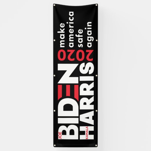 Biden Harris 2020 Verkiezingscampagne indoor outdo Spandoek (Verticaal)
