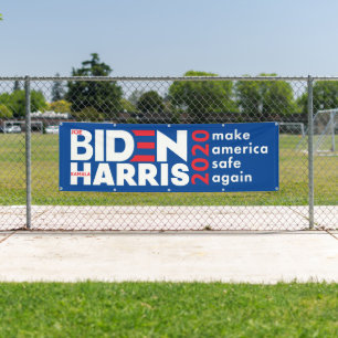 Biden Harris 2020 Verkiezingscampagne indoor outdo Spandoek